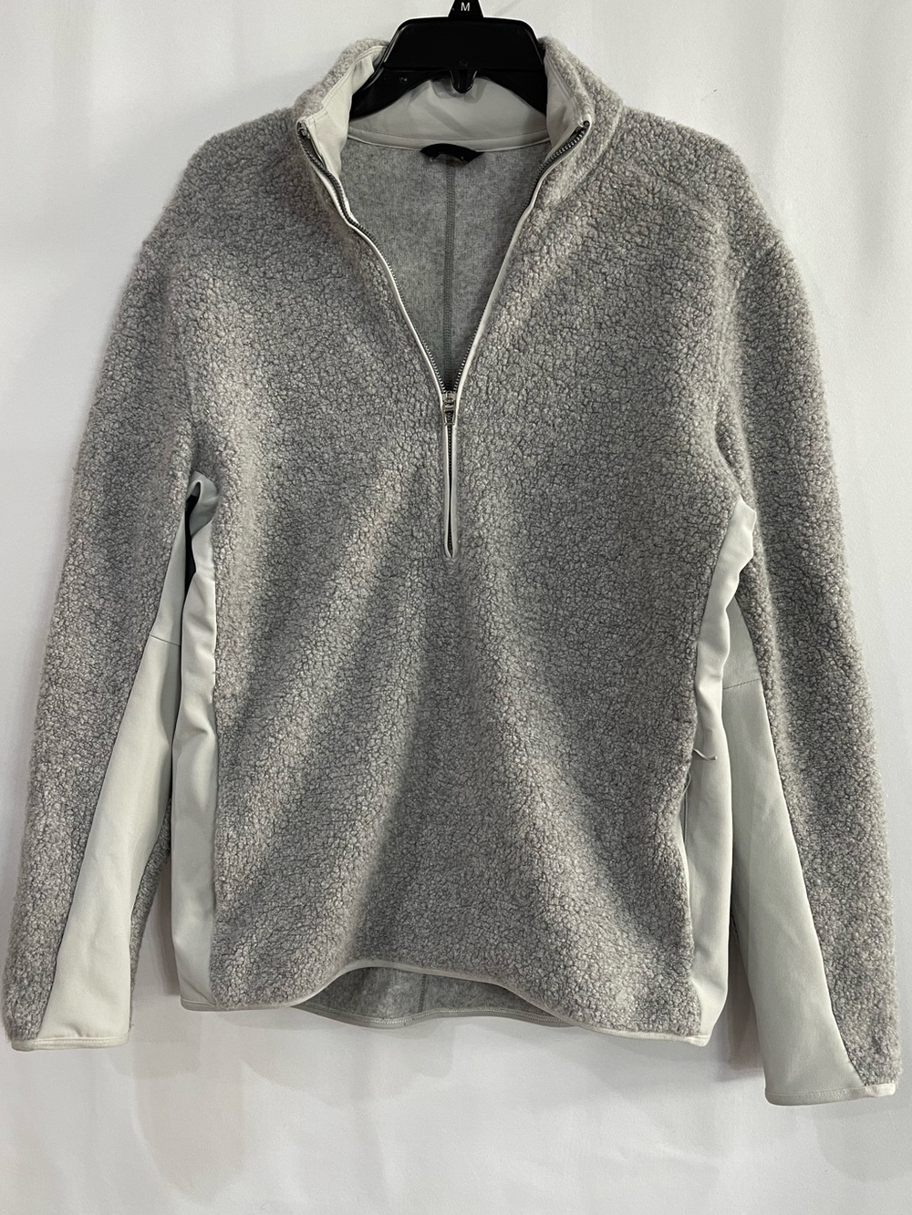 Lululemon Men's Tundra Trek Wool Sherpa Half Zip Sweater Gray Medium